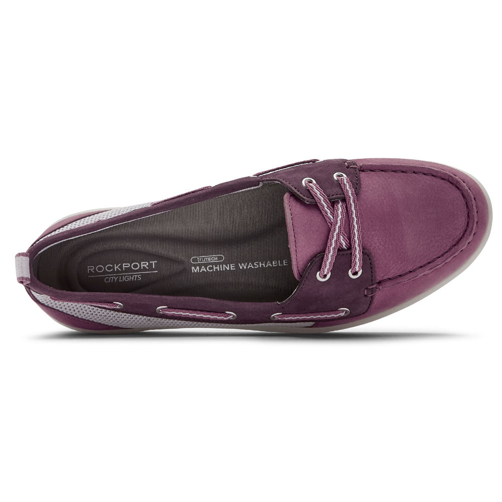 Zapatos De Barco Rockport Mujer Mexico - Ayva Washable Rosas - XAPEL6741